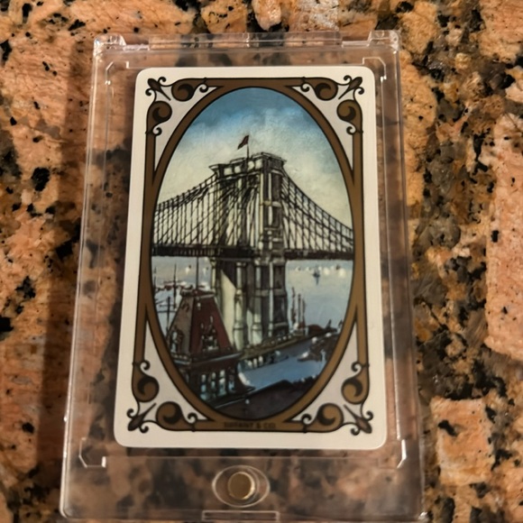 Tiffany & Co. Accessories - Tiffany & Co Vintage Brooklyn Bridge Four of Spades Playing Card